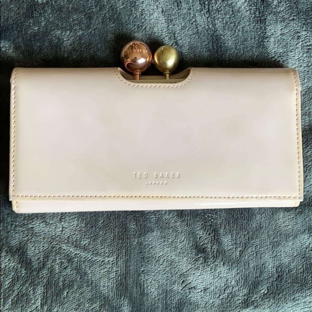 Ted Baker Light Pink Patent Wallet